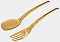 sambonet 'living' spoon and fork set