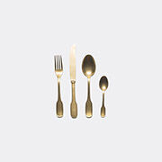 bitossi home cutlery set 24 pieces, gold