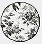 gucci 'herbarium' dessert plate, set of two, black