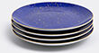 l'objet 'lapis' dessert plate, set of four