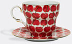 la doublej 'cherries avorio big mama' cup and saucer