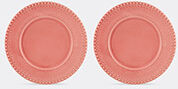 bordallo pinheiro ‘fantasia’ charger plate, set of two, pink