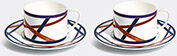 missoni 'nastri' luxury teacup and saucer box, set of two