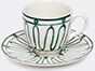 themis z 'kyma' espresso cup and saucer, green