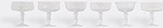 bitossi home 'diseguale' goblets, set of six, clear