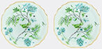 aquazzura casa 'secret garden' dessert plate, set of two