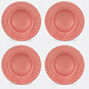 bordallo pinheiro ‘fantasia’ soup plate, set of four, pink