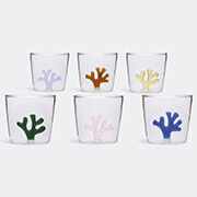ichendorf milano 'coral reef' assorted tumblers, set of six