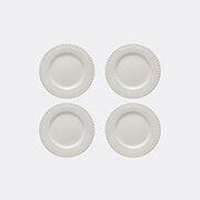 bordallo pinheiro 'fantasia' dinner plate, set of four, ivory