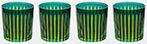 l'objet 'prism' cocktail glass, set of four, green