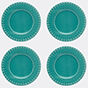 bordallo pinheiro ‘fantasia’ dessert plate, set of four, acqua green