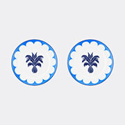 aquazzura casa 'jaipur' dessert plate, set of two, blue