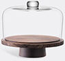 lsa international 'city' dome and walnut stand