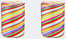 Aquazzura Casa 'rainbow Swirl' Tumbler, Set Of Two, Multicolor