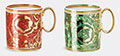 Rosenthal 'medusa Garland' Mug, Set Of Two, Red And Green