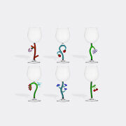 Ichendorf Milano 'fruits And Flowers' Optical Stemmed Glass, Set Of Six