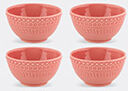 Bordallo Pinheiro ‘fantasia’ Bowl, Set Of Four, Pink