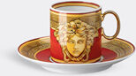 Rosenthal 'medusa Amplified' Espresso Cup And Saucer, Golden Coin