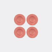 Bordallo Pinheiro ‘fantasia’ Soup Plate, Set Of Four, Pink