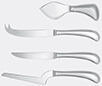 Sambonet 'living' Cheese Knife Set, Four Pieces