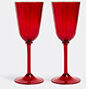 La DoubleJ 'rainbow' Wine Glass, Set Of Two, Red