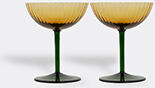 La DoubleJ Champagne Coup, Giallo, Set Of Two