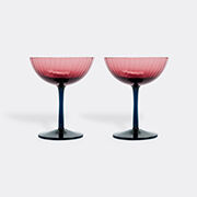 La DoubleJ Champagne Coupe, Set Of Two, Violet