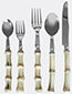 Les-Ottomans 'bamboo' Cutlery, Set Of Five