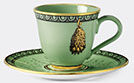 Gucci 'odissey' Demitasse Cup With Saucer, Set Of Two, Green