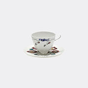 Serax 'anemone Milk' Coffee Cup And Saucer, Set Of Two