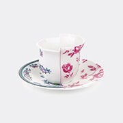 Seletti 'hybrid Leonia' Coffee Cup With Saucer