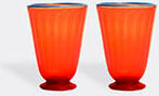 La DoubleJ 'rainbow' Glasses, Set Of Two, Orange