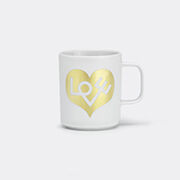Vitra 'love Heart' Coffee Mug, Gold, Squared Handle