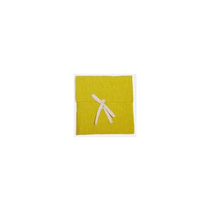 once milano cocktail napkins, set of five, yellow