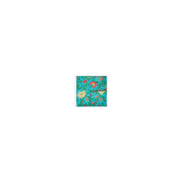 la doublej 'dragon flower' tablecloth, large, turquoise