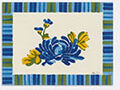 lisa corti 'vienna' placemat, set of four, blue and cream