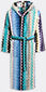 missoni 'giacomo' hooded bathrobe, turquoise