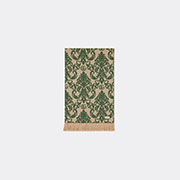 gucci 'damasco' plaid blanket, green