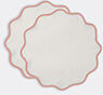 la doublej 'cloud' tablemat, set of two, pink