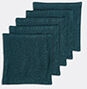 once milano cocktail napkins, set of five, forest