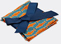 la doublej 'como fish' small napkin, set of four, blue