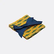 la doublej 'como fish' small napkin, set of four, yellow