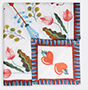 La DoubleJ 'white Turning Tulips' Tablecloth, Large