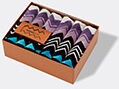 Missoni 'giacomo' Face Towels, Set Of Six, Blue