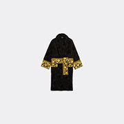 Versace 'medusa Amplified' Bathrobe, Black