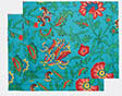 La DoubleJ 'dragon Flower' Tablemat, Set Of Two, Turquoise