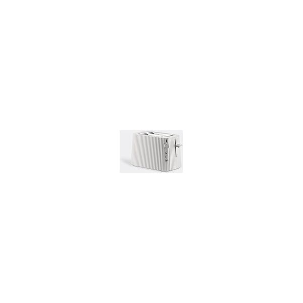 alessi 'plissé' toaster, white, uk plug