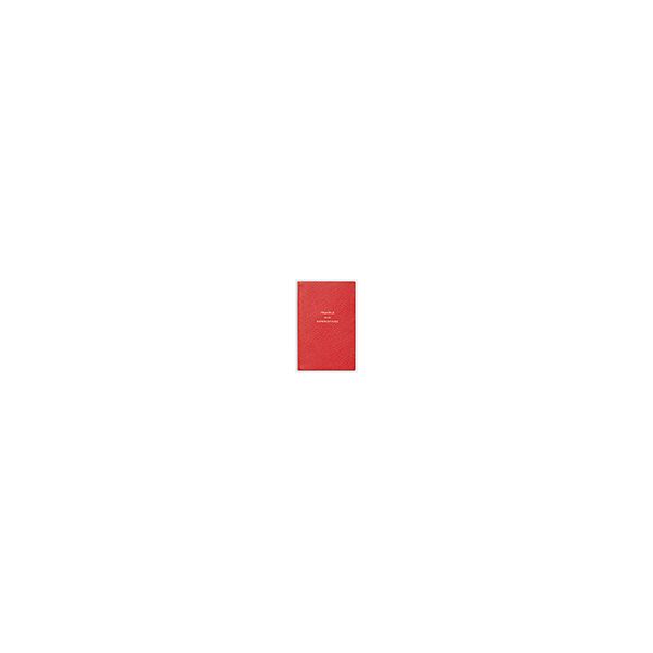 smythson 'travels and experiences' notebook, scarlet red