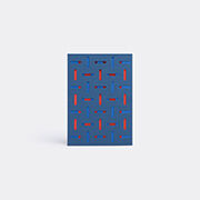 Dotsy Pattern Card, Blue And Red