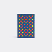 Dotsy Pattern Card, Blue And Red